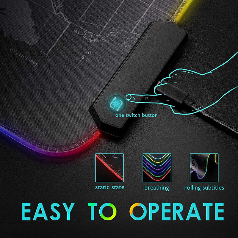 RGB mouse pad